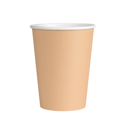 Oranje Bekers Pastel 7cm 8st van Paper Dreams koop je bij Partywinkel