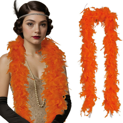 Oranje Boa Veren 80gr van Fiestas Guirca koop je bij Partywinkel