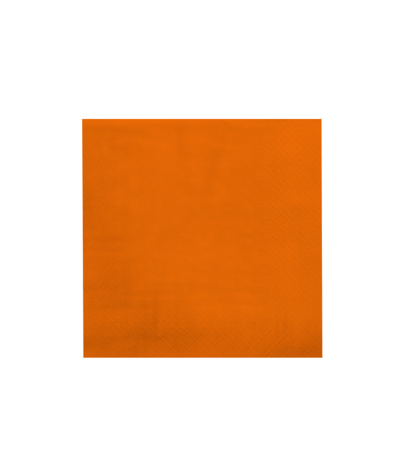Oranje Servetten 16,5cm 8st van Paper Dreams koop je bij Partywinkel