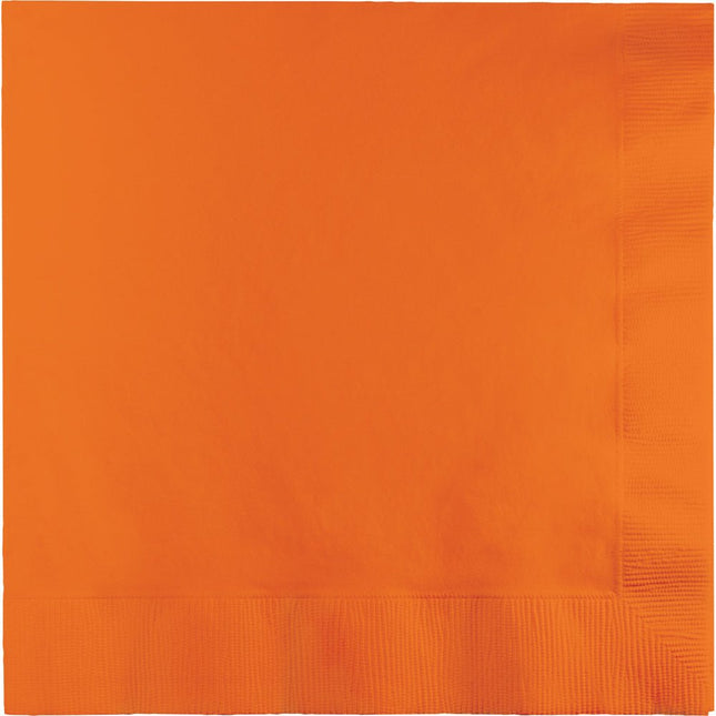 Oranje Servetten 3 - Laags 41cm 25st van Creative Converting koop je bij Partywinkel