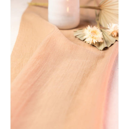 Oranje Tafelloper Chiffon 3m van CHAKS koop je bij Partywinkel