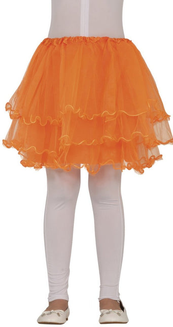 Oranje Tutu Meisje Ruches 30cm van Fiestas Guirca koop je bij Partywinkel