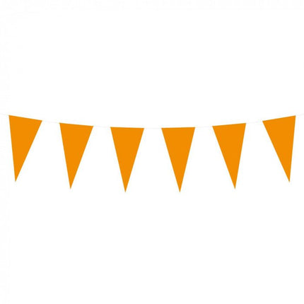 Oranje Vlaggenlijn Papier 10m van Boland koop je bij Partywinkel