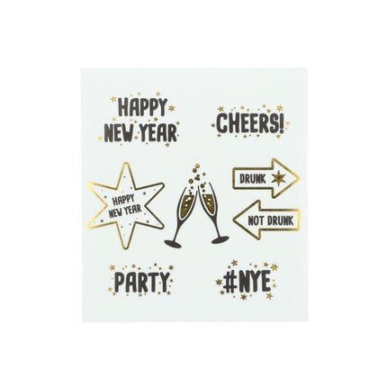 Oud En Nieuw Raamstickers 8st van Folat koop je bij Partywinkel