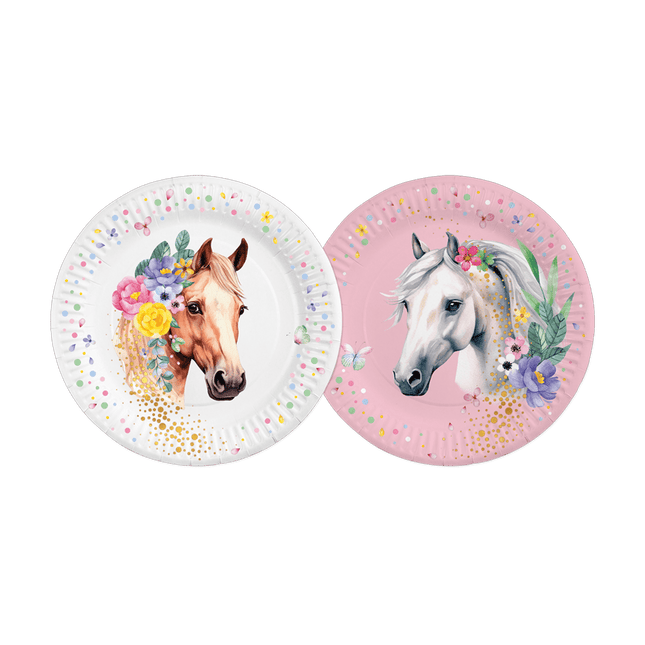 Paard Borden Papier 23cm 8st van WeFiesta koop je bij Partywinkel