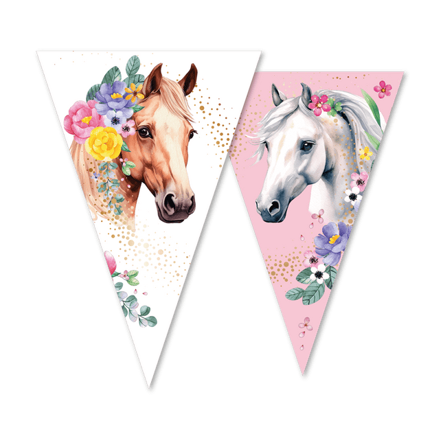 Paard Slinger Wit Roze 10m van WeFiesta koop je bij Partywinkel