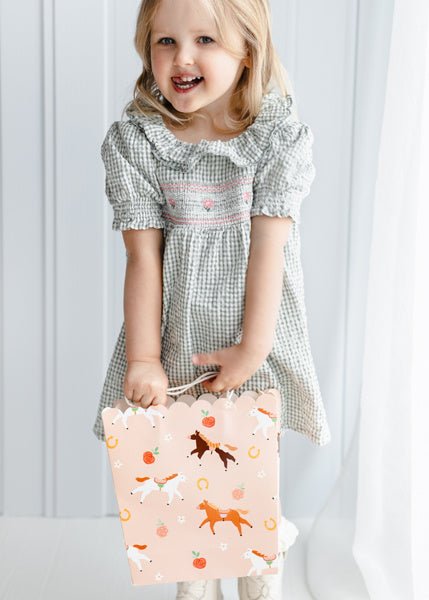 Paarden Uitdeeltasje Roze 23cm van Partydeco koop je bij Partywinkel