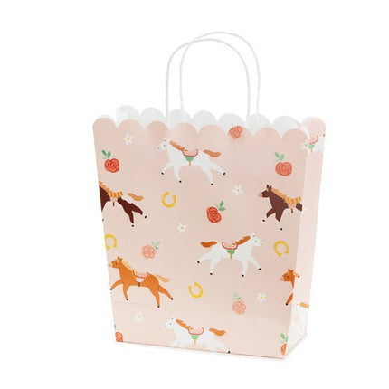 Paarden Uitdeeltasje Roze 23cm van Partydeco koop je bij Partywinkel