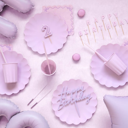 Paars Bekers Plastic 220ml 4st van Partydeco koop je bij Partywinkel