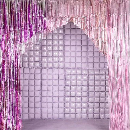 Paars Deurgordijn 1,10m van Partydeco koop je bij Partywinkel