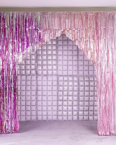 Paars Deurgordijn 1,10m van Partydeco koop je bij Partywinkel