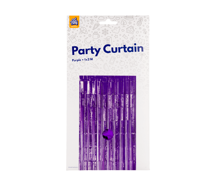 Paars Deurgordijn 2m - Partywinkel - 8716764236648