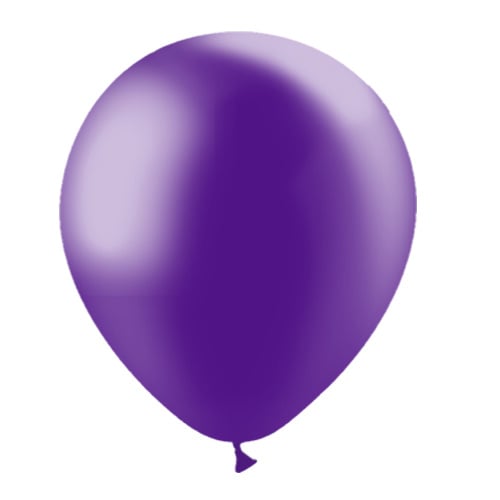 Paarse Ballonnen Metallic 30cm 10st - Partywinkel - 8711194015269