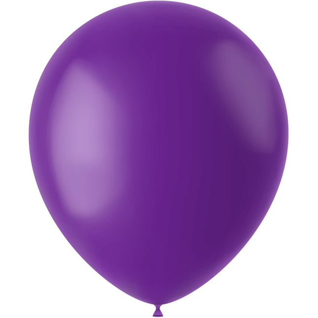 Paarse Ballonnen Orchid Purple 33cm 50st van Folat koop je bij Partywinkel