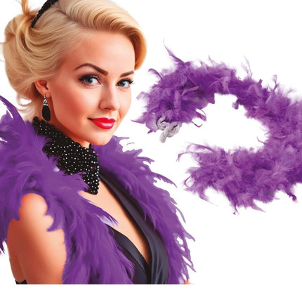 Paarse Boa 1,80m van Fiestas Guirca koop je bij Partywinkel