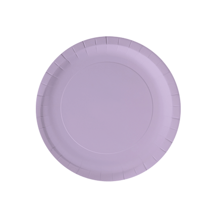 Paarse Borden 23cm 8st van Paper Dreams koop je bij Partywinkel
