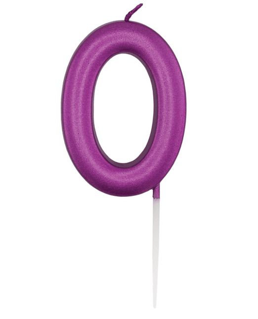 Paarse Cijferkaars 0 van Unique koop je bij Partywinkel