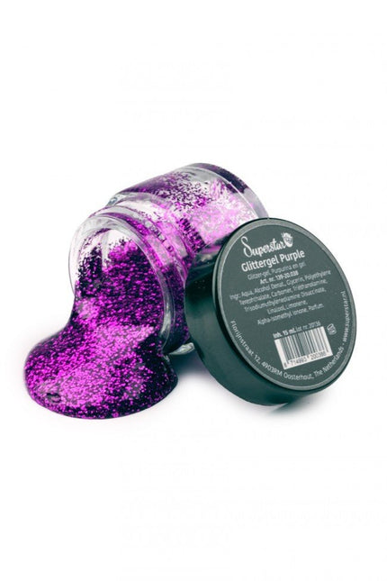 Paarse Glitter Gel van Superstar koop je bij Partywinkel