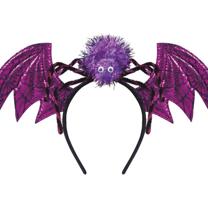 Paarse Halloween Haarband Vleermuis van Fiestas Guirca koop je bij Partywinkel