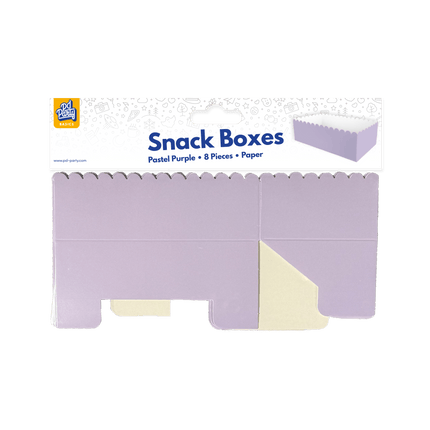 Paarse Snackbakje 12,5cm 8st van Paper Dreams koop je bij Partywinkel