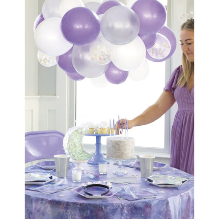 Paarse Tafelkleed Galaxy van Unique koop je bij Partywinkel