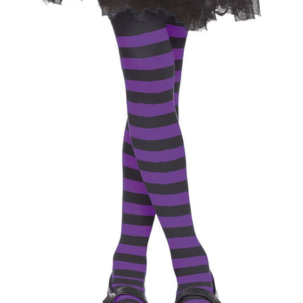 Panty Kind Zwart Lila Gestreept van Fiestas Guirca koop je bij Partywinkel