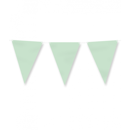 Línea de bandera de papel - Verde pastel