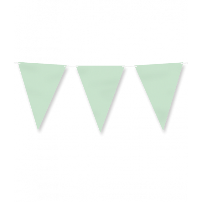 Línea de bandera de papel - Verde pastel
