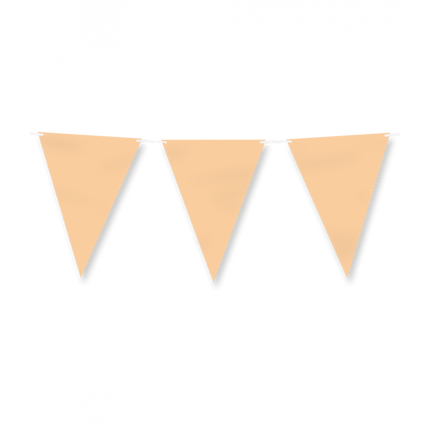 Línea de bandera de papel - Naranja pastel