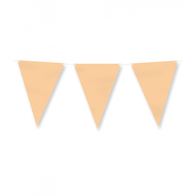 Línea de bandera de papel - Naranja pastel