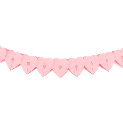 Guirnalda de papel - Rosa corazón