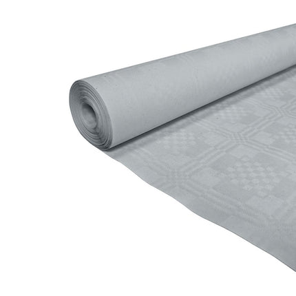 Papieren Tafelkleed Zilver 6m van WeFiesta koop je bij Partywinkel
