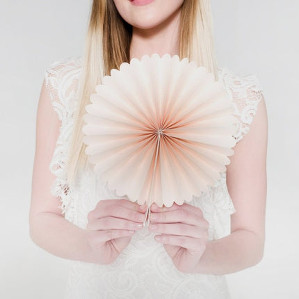 Papieren Waaiers Gekleurde Set 14 - 38cm 3 delig van Partydeco koop je bij Partywinkel