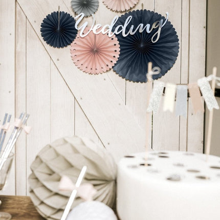 Papieren Waaiers Gekleurde Set 14 - 38cm 3 delig van Partydeco koop je bij Partywinkel