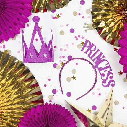 Papieren Waaiers Goud Set 23 - 40cm 3 delig van Partydeco koop je bij Partywinkel