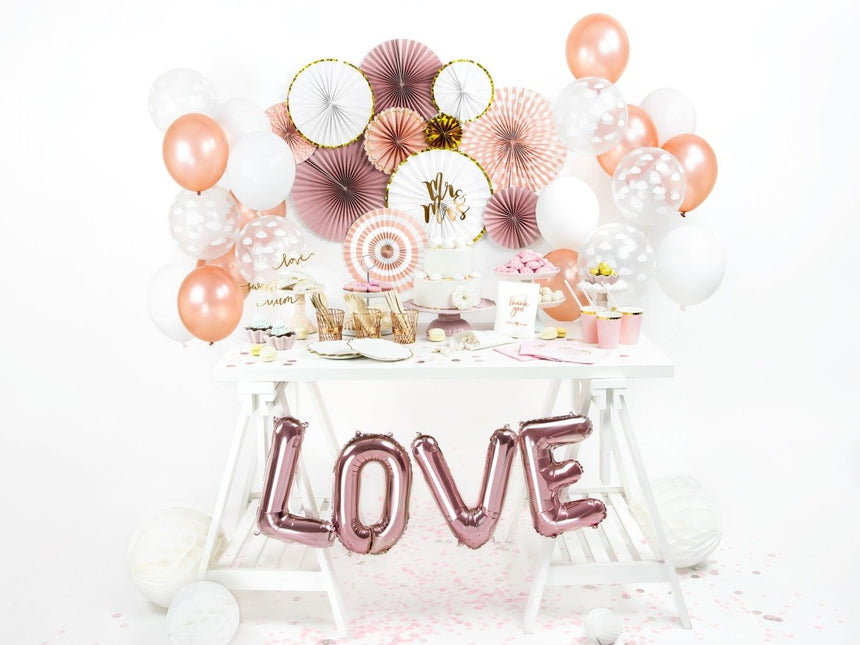 Papieren Waaiers Roze Set 13 - 32cm 3 delig van Partydeco koop je bij Partywinkel