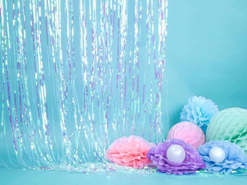 Parelmoer Deurgordijn 2,5m van Partydeco koop je bij Partywinkel