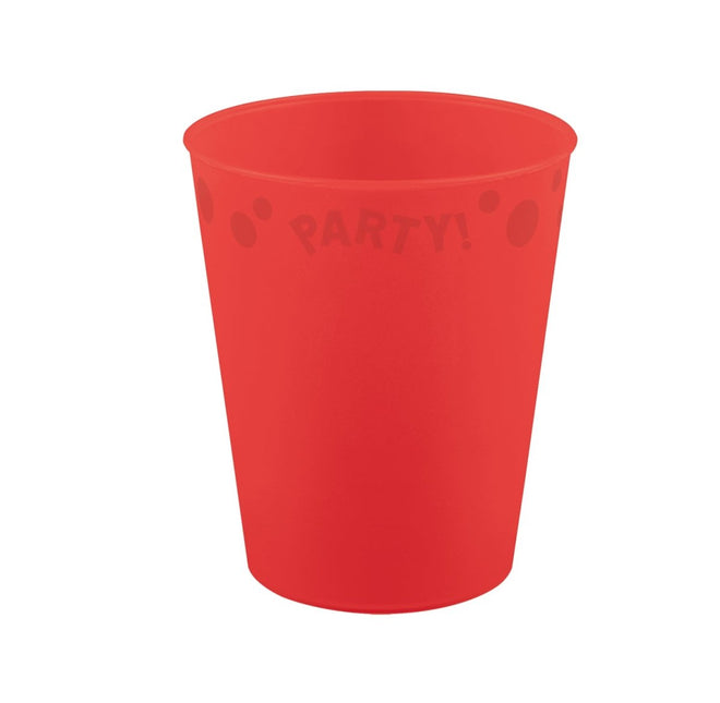 Party Beker Rood 250ml van Procos koop je bij Partywinkel