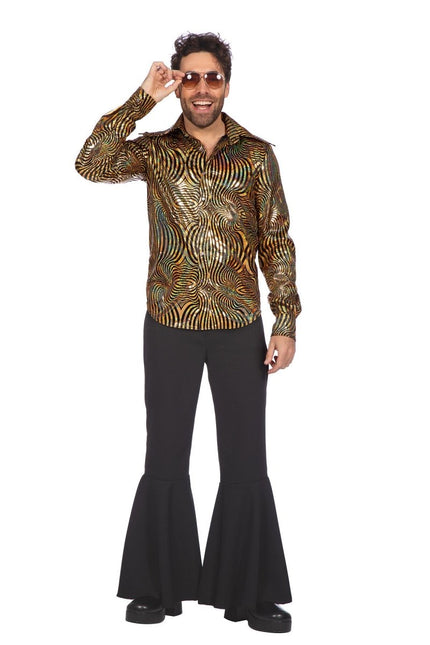 Party blouse disco Goud van Wilbers & Wilbers koop je bij Partywinkel