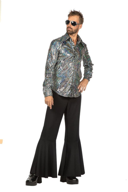 Party blouse disco Zilver van Wilbers & Wilbers koop je bij Partywinkel