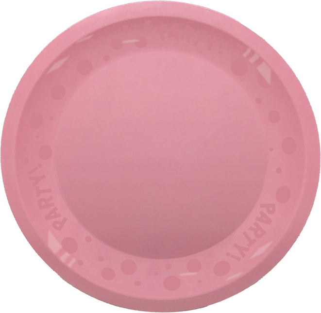 Party Bord Roze Pastel 21cm van Procos koop je bij Partywinkel