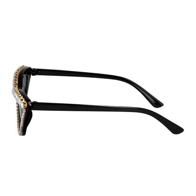 Party Bril Zwart Zilver Glitters van Boland koop je bij Partywinkel