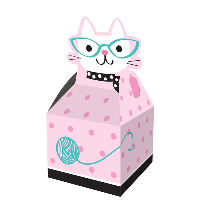 Party Cats Uitdeelbox 23cm 8st van Creative Converting koop je bij Partywinkel