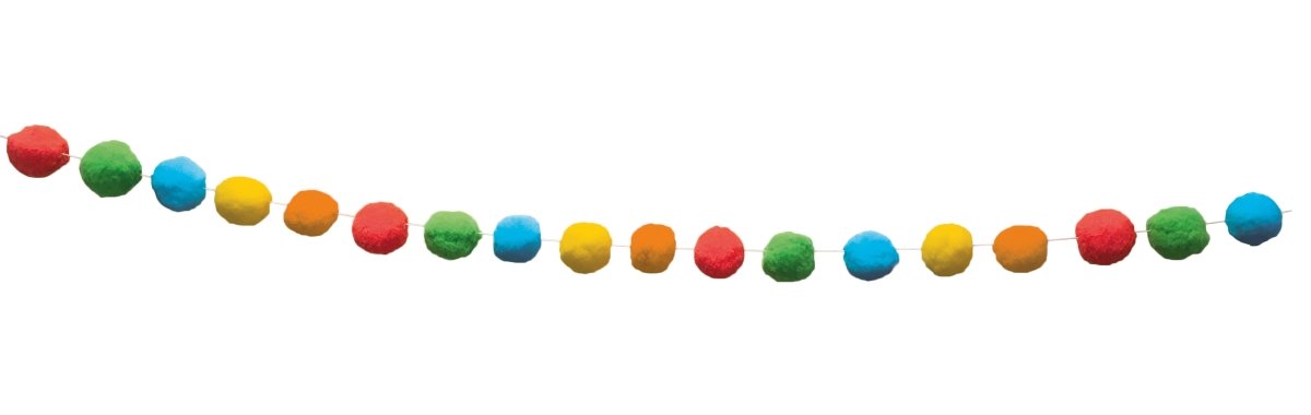 Party Essentials Reusable Pom Pom Banner 4M 1St van Procos koop je bij Partywinkel