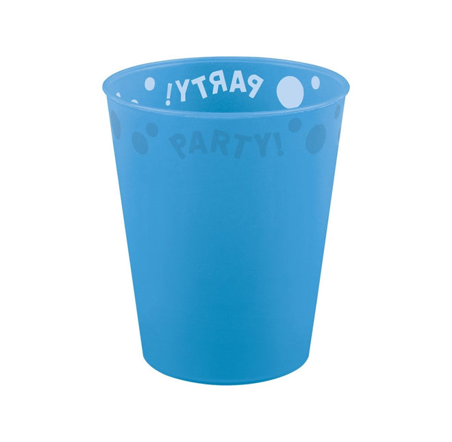 Party Reusable Semi Transparent Products Party Reusable Semi Transparent Cup 250Ml Blue 1St van Procos koop je bij Partywinkel
