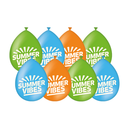 Globos de Colores Summer Vibes 30cm 8pcs