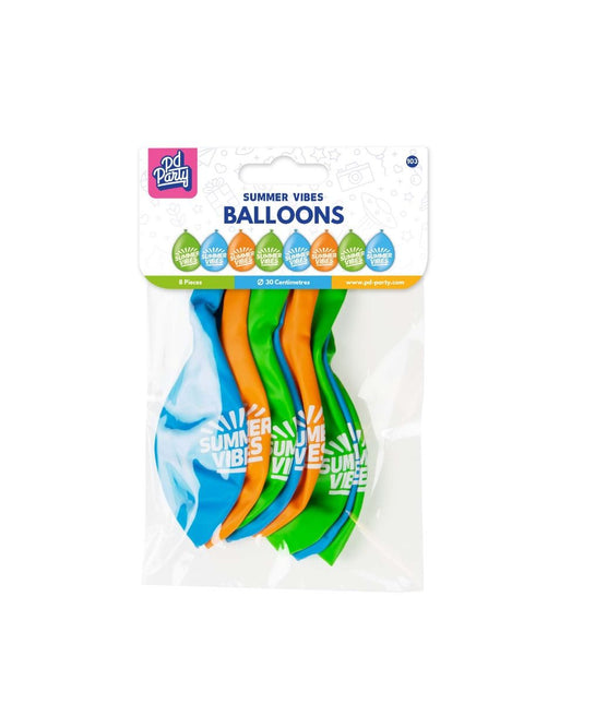Globos de Colores Summer Vibes 30cm 8pcs