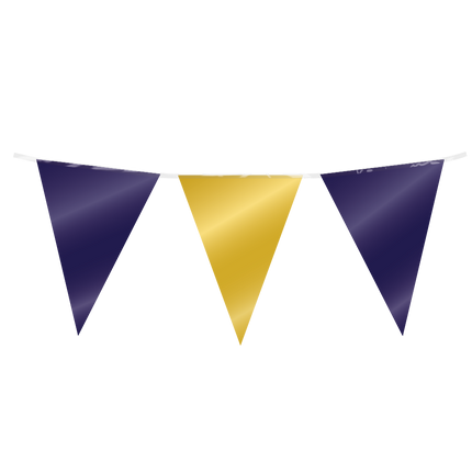 Línea de bandera azul oscuro dorado