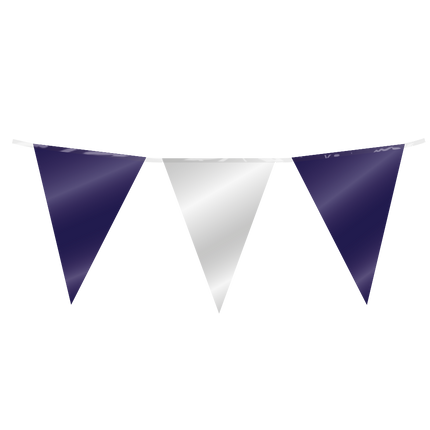 Línea de bandera azul oscuro plata