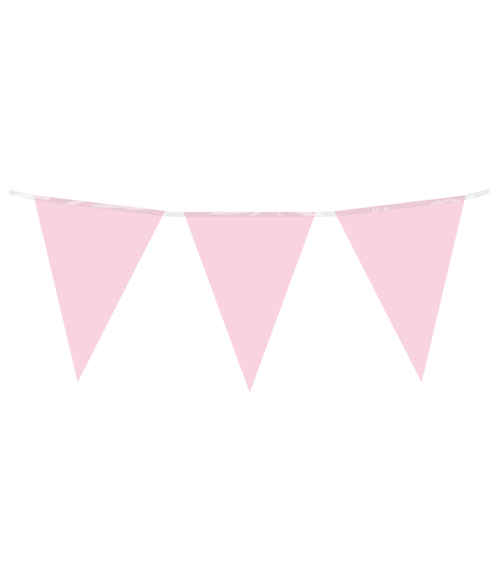 Línea de bandera rosa claro pastel